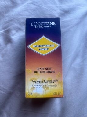 L'OCCITANE Immortelle Reset Night Oil-in-Serum - Yellow, Purple, Orange